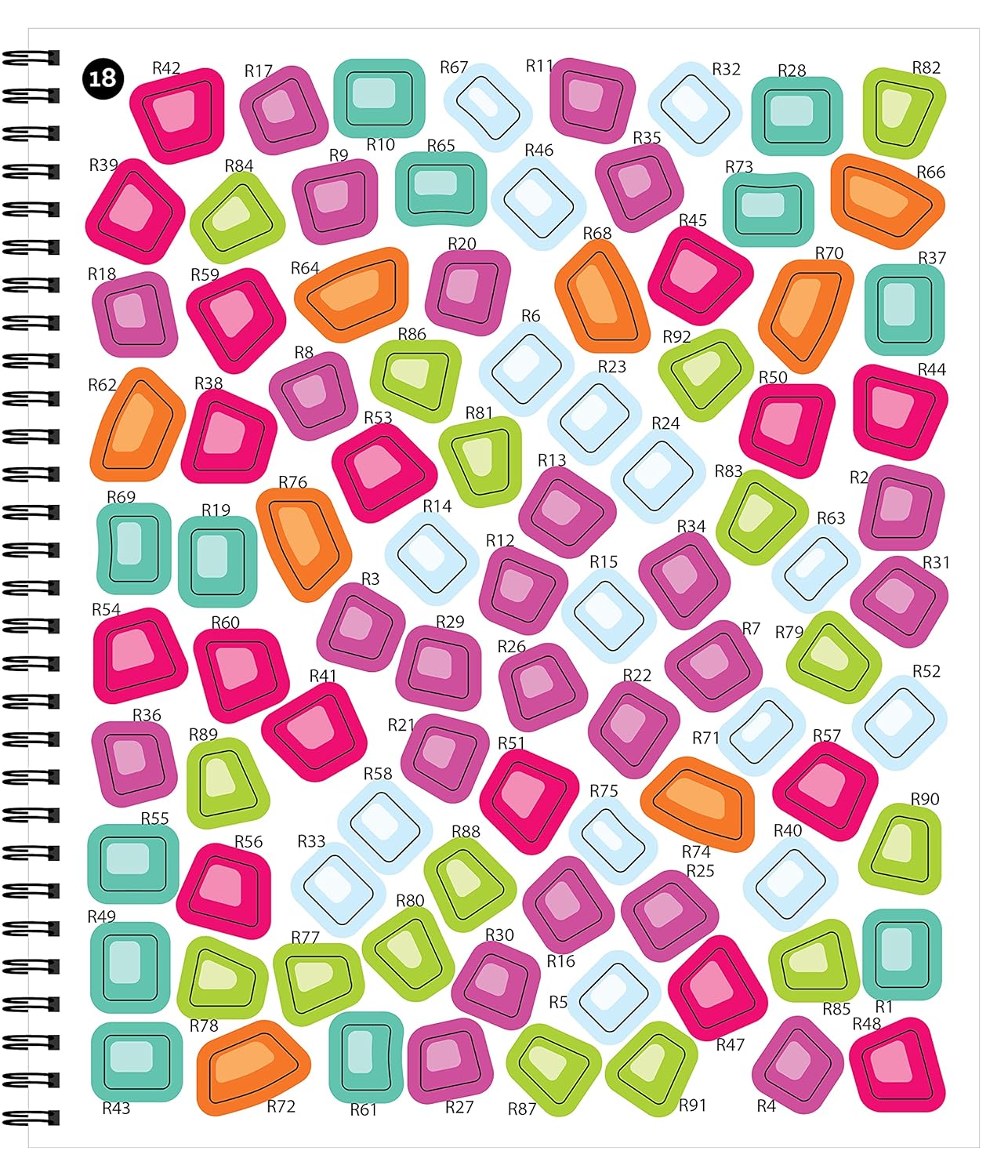 Brain Games - Sticker by Number: Mosaic