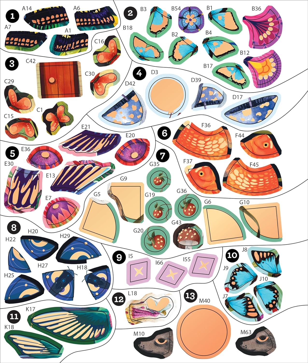 Brain Games - Sticker by Number - Whimsical Wonders