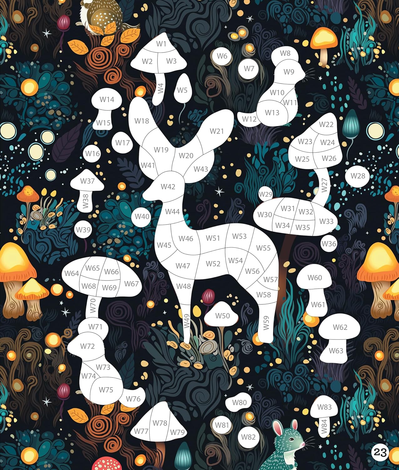 Brain Games - Sticker by Number - Whimsical Wonders
