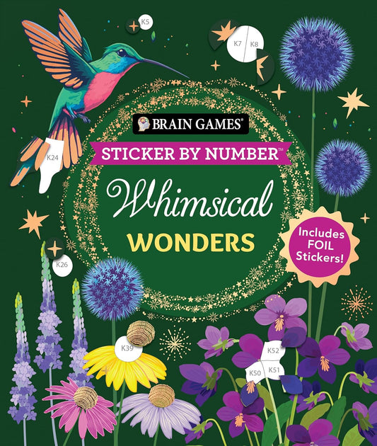 Brain Games - Sticker by Number - Whimsical Wonders