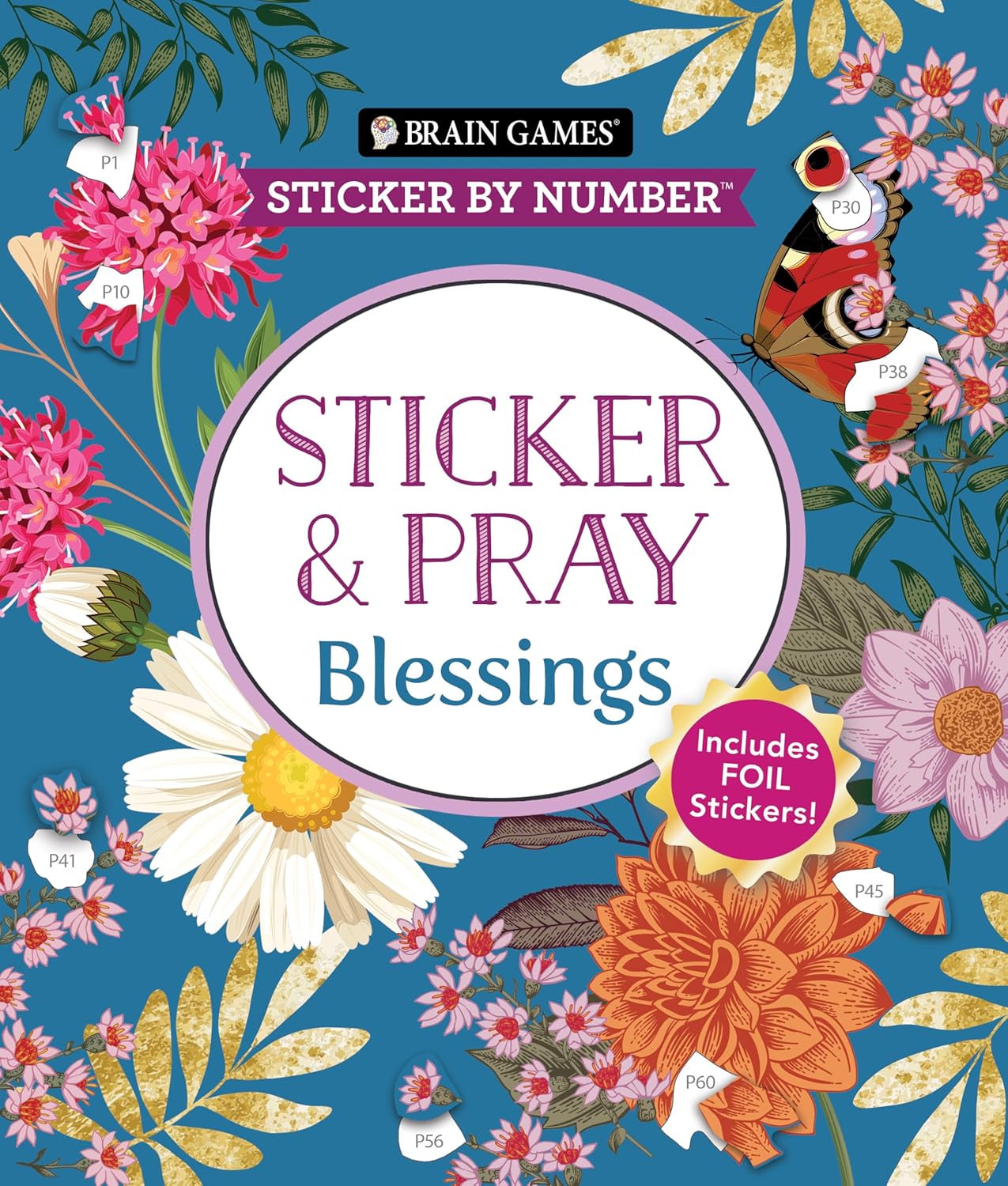 Brain Games - Sticker by Number: Sticker And Pray - Blessings