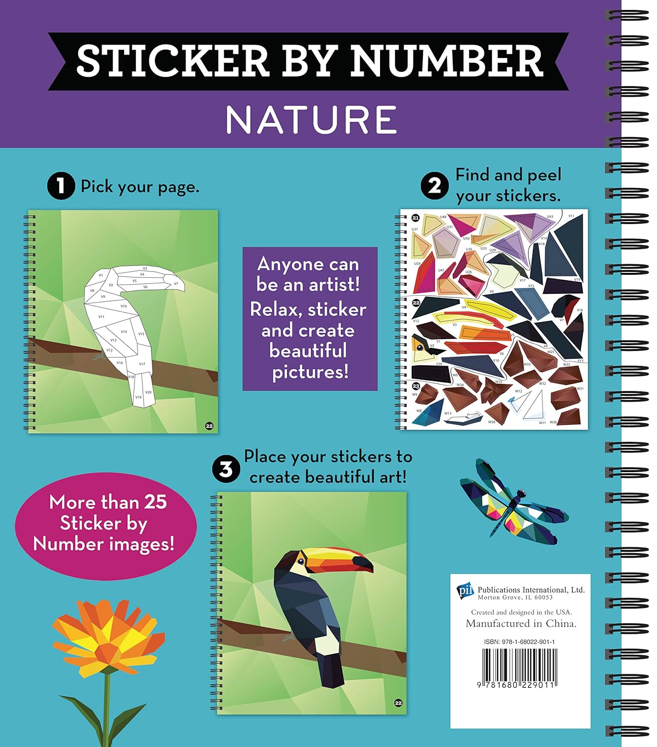 Brain Games - Sticker by Number - Nature