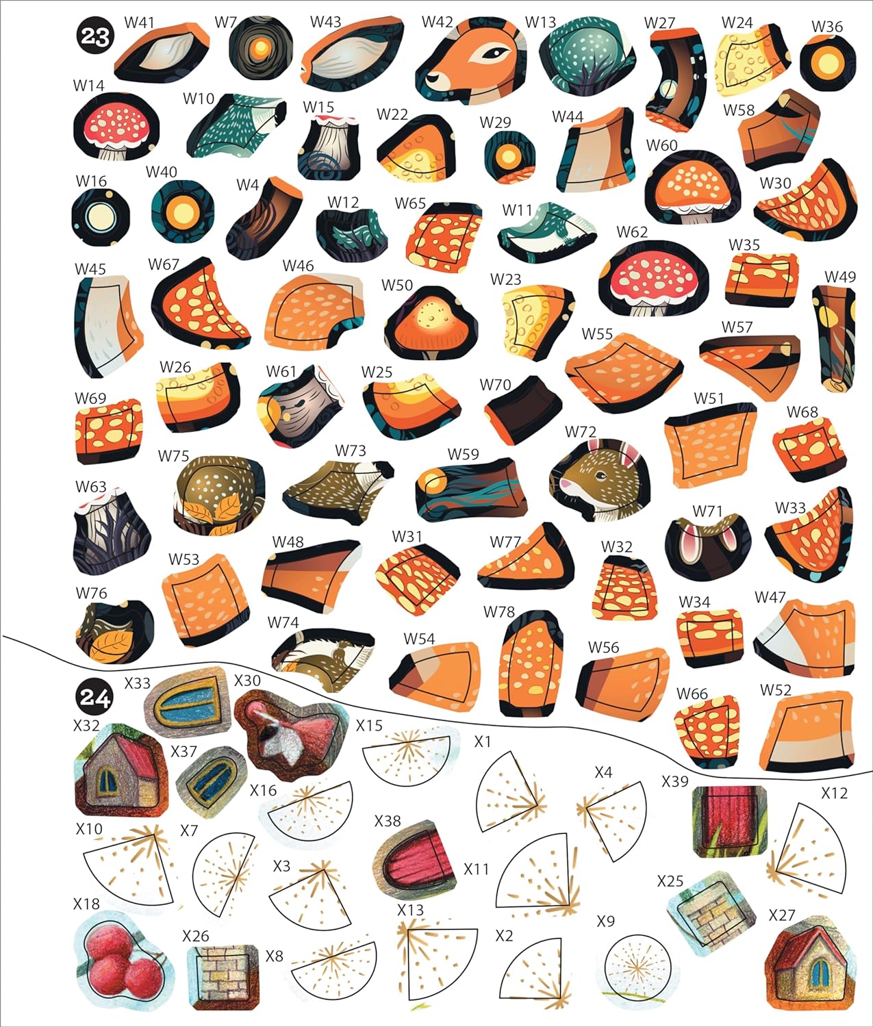 Brain Games - Sticker by Number - Whimsical Wonders
