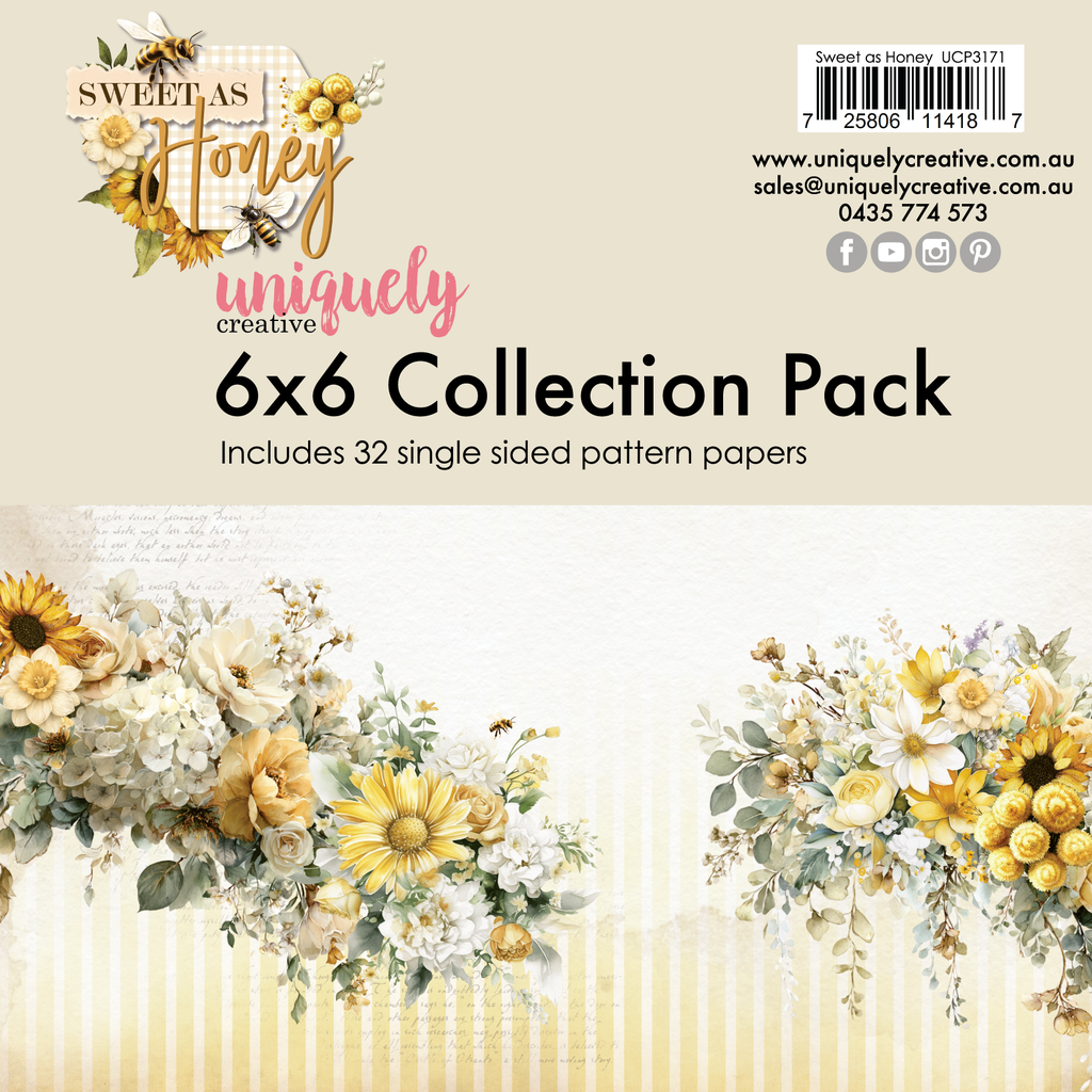 Uniquely Creative - Sweet As Honey Collection - 6x6 Collection Pack