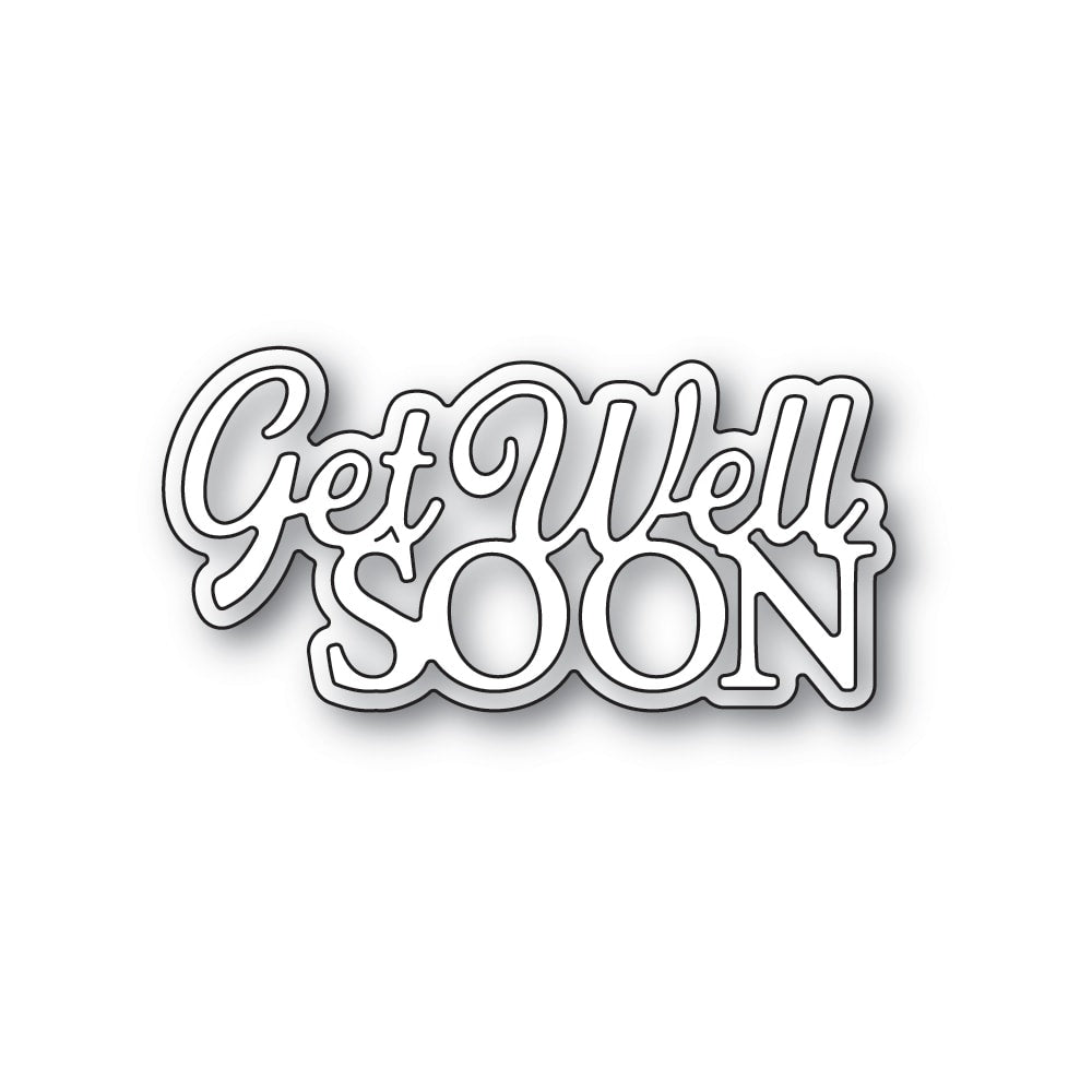 Memory Box Inc - Everyday Sentiments Collection  Craft Die - Get Well Soon