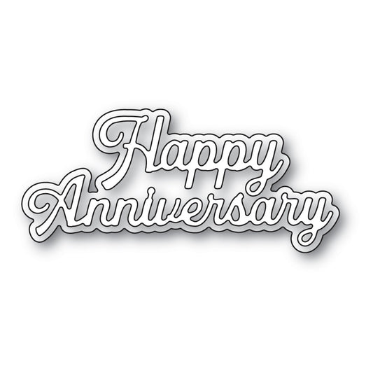 Memory Box Inc - Everyday Sentiments Collection  Craft Die- Happy Anniversary