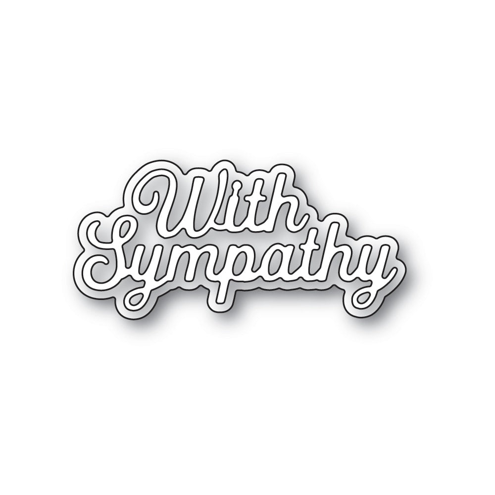 Memory Box Inc - Everyday Sentiments Collection  Craft Die - With Sympathy