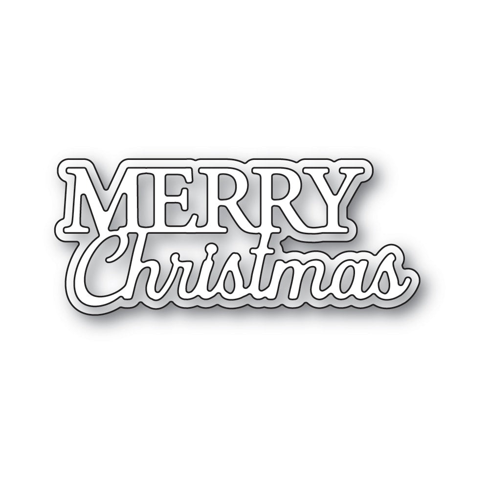 Memory Box Inc - Everyday Sentiments Collection  Craft Die- Merry Christmas