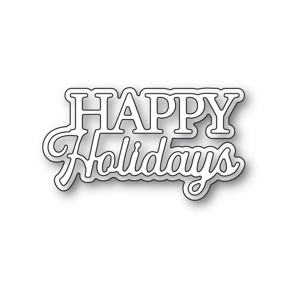 Memory Box Inc - Everyday Sentiments Collection  Craft Die- Happy Holidays