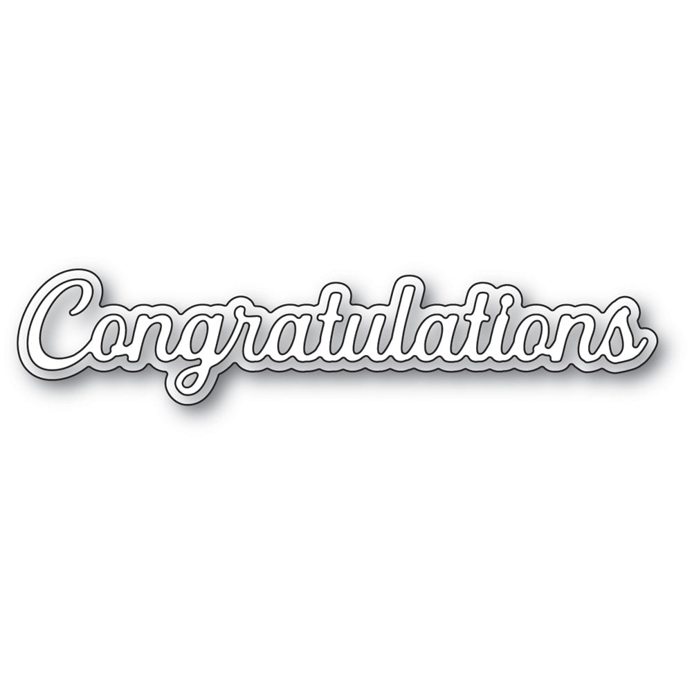 Memory Box Inc - Everyday Sentiments Collection  Craft Die- Congratulations