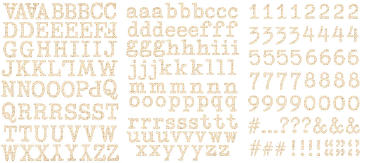 Arden Creaive Studio - Remembering - Alphabet Stickers