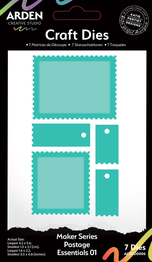 Arden Creative Studio - Maker Series - Craft Die Set -Postage Essentials 01