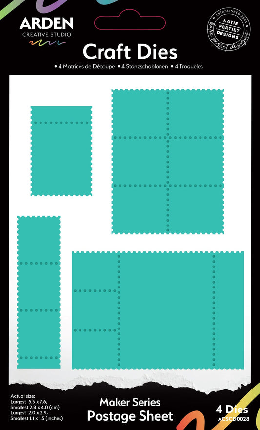 Arden Creative Studio - Maker Series - Craft Die Set -Postage Sheet