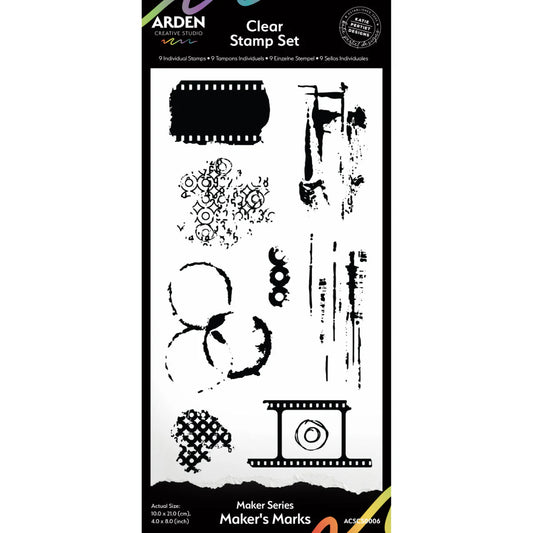 Arden Creative Studio - Katie Pertiet Vintage Maker Series Clear Stamp - Maker's Marks