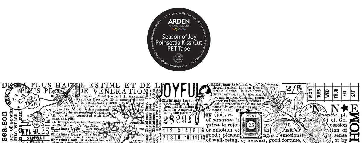 Arden Creative Studio - Maker Series Season of Joy Journal Continuous PET Tape