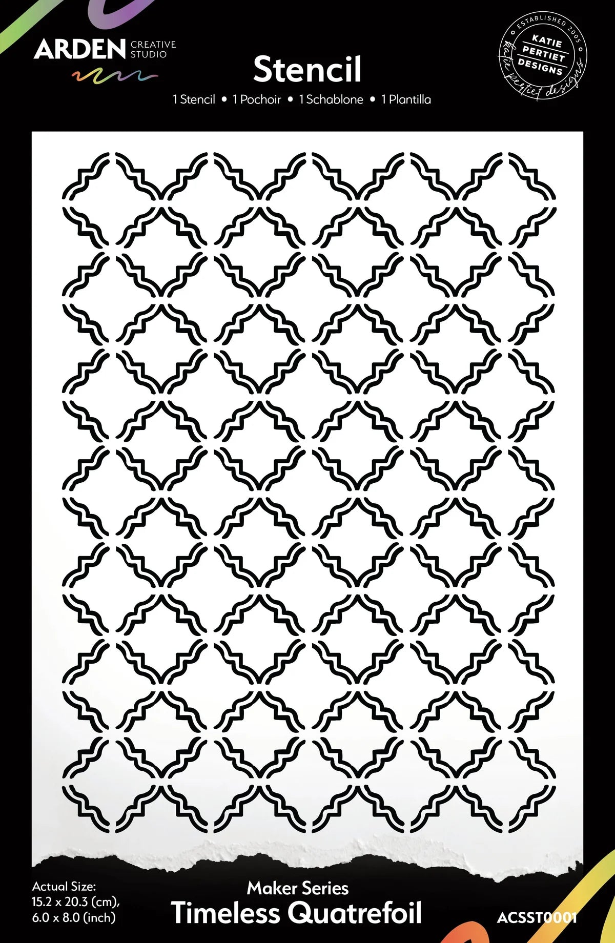 Arden Creative Studio Maker Series - Timeless Quatrefoil Stencil