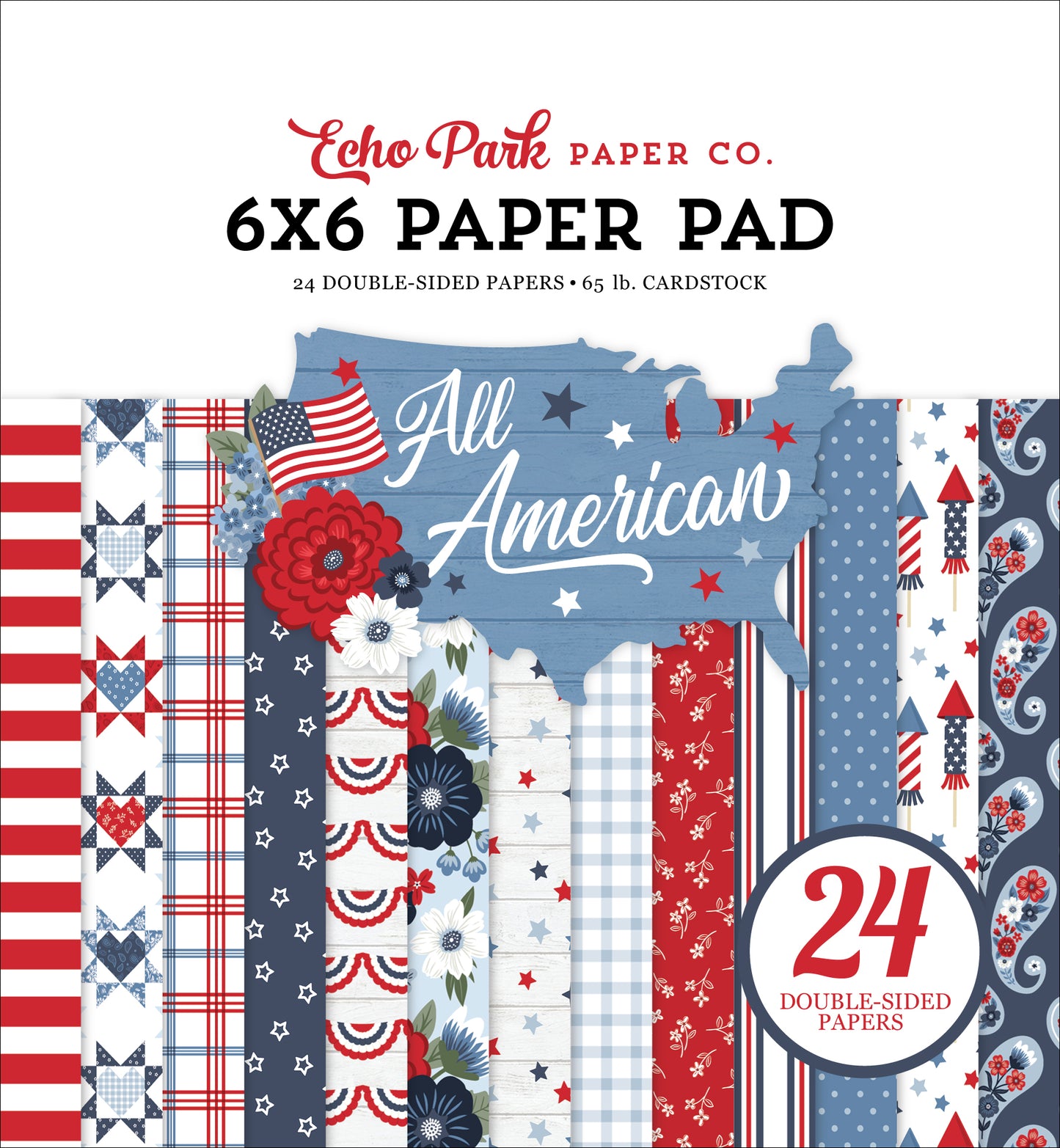 Echo Park - All American Collection - 6 x 6 Paper Pad