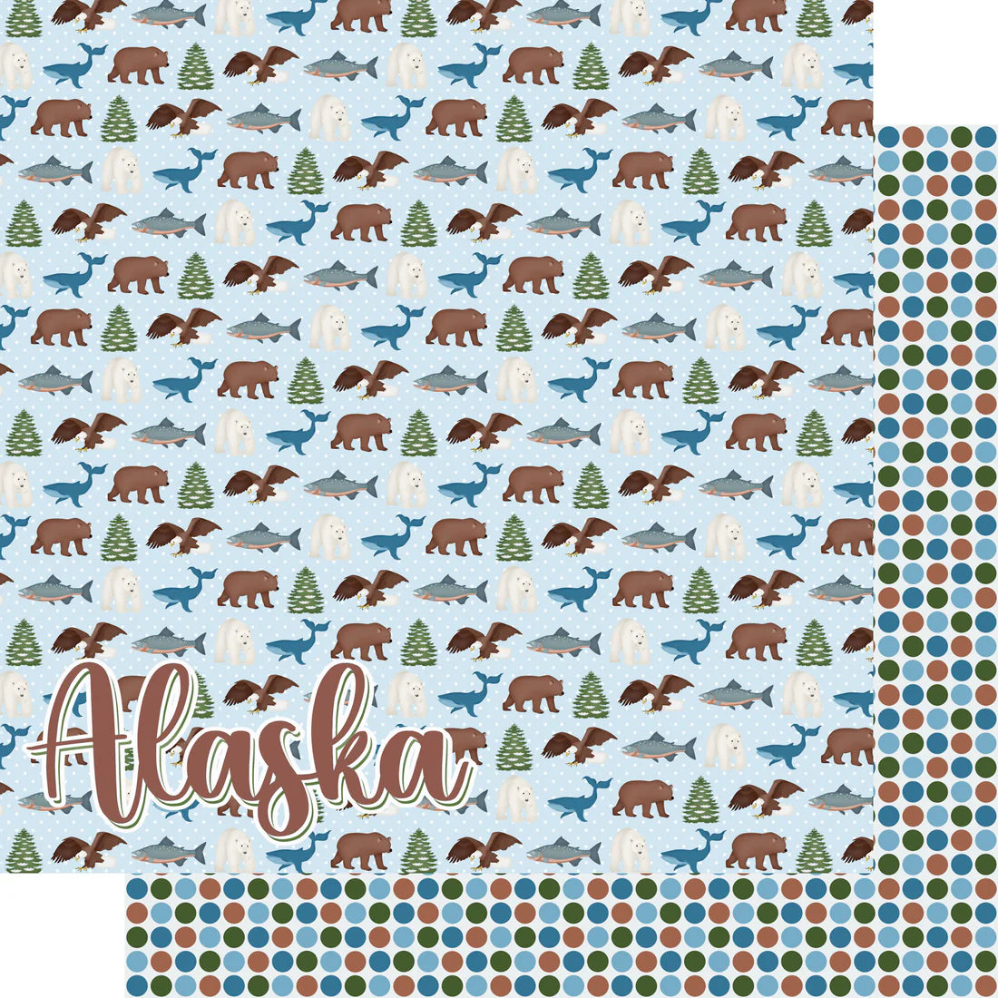 SSC Designs - Alaska Collection - Alaska - 12 x 12 Double-Sided Scrapbook Paper
