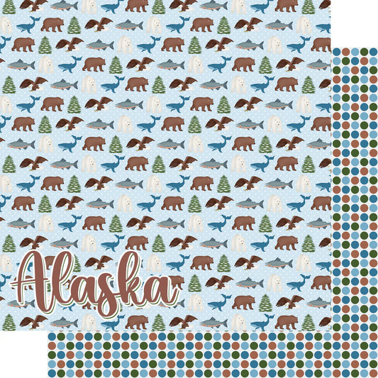 SSC Designs - Alaska Collection - Alaska - 12 x 12 Double-Sided Scrapbook Paper