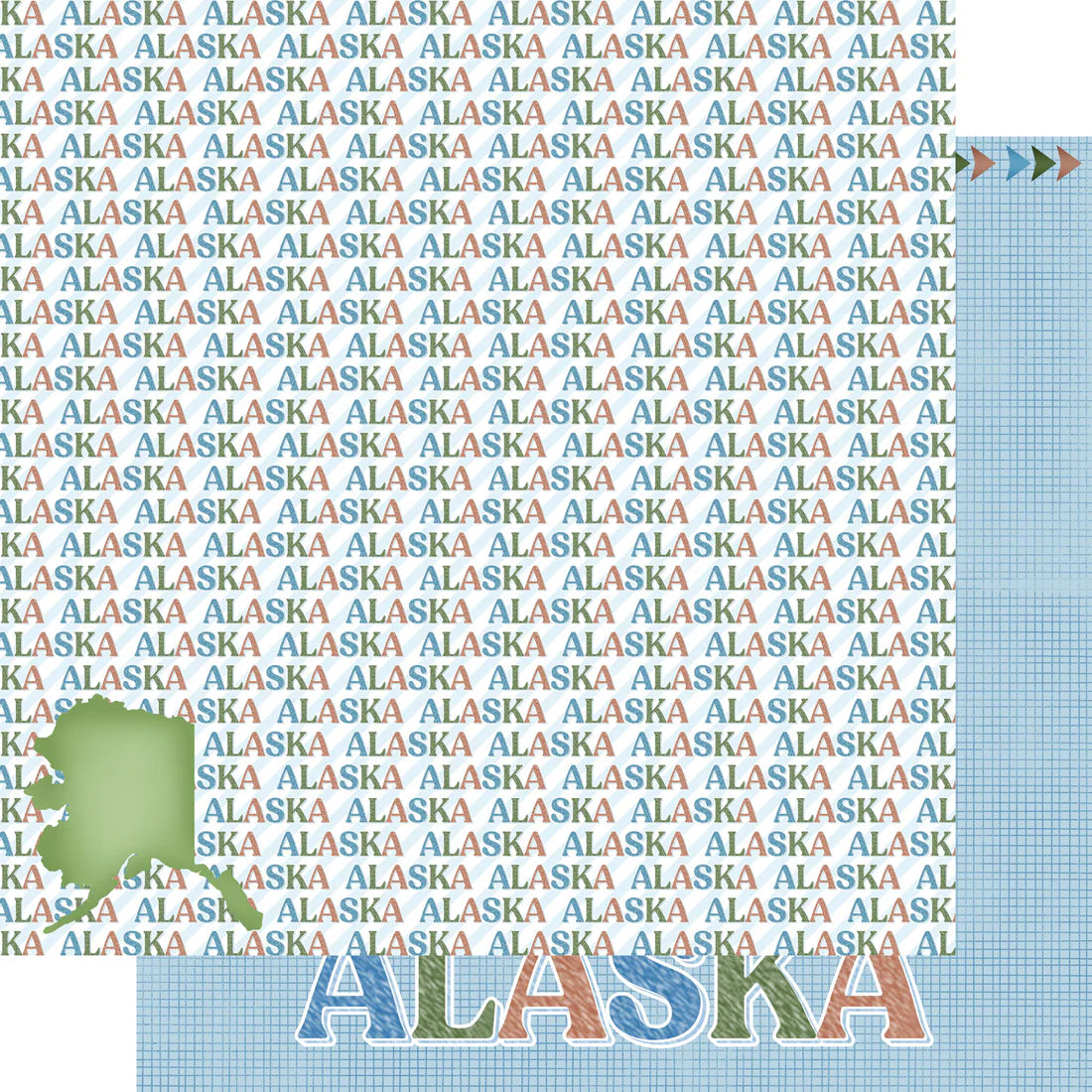 SSC Designs - Alaska Collection - Alaska Sightseeing - 12 x 12 Double-Sided Scrapbook Paper