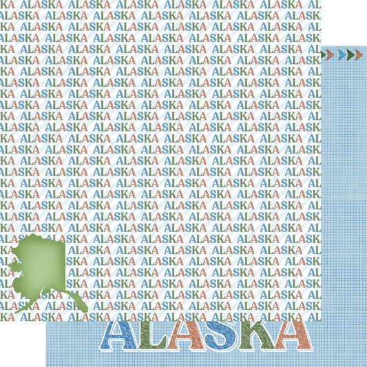 SSC Designs - Alaska Collection - Alaska Sightseeing - 12 x 12 Double-Sided Scrapbook Paper
