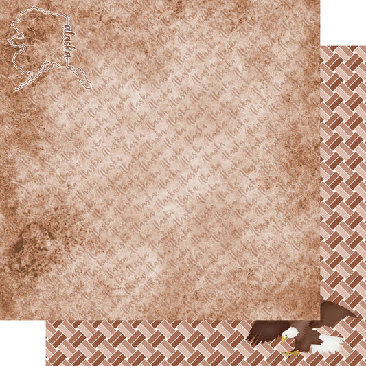 SSC Designs - Alaska Collection - Eagle 12 x 12 Double-Sided Scrapbook Paper