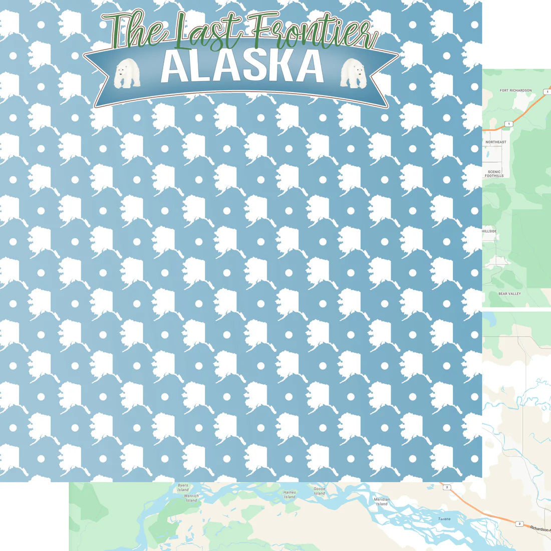SSC Designs - Alaska Collection - The Last Frontier - 12 x 12 Double-Sided Scrapbook Paper