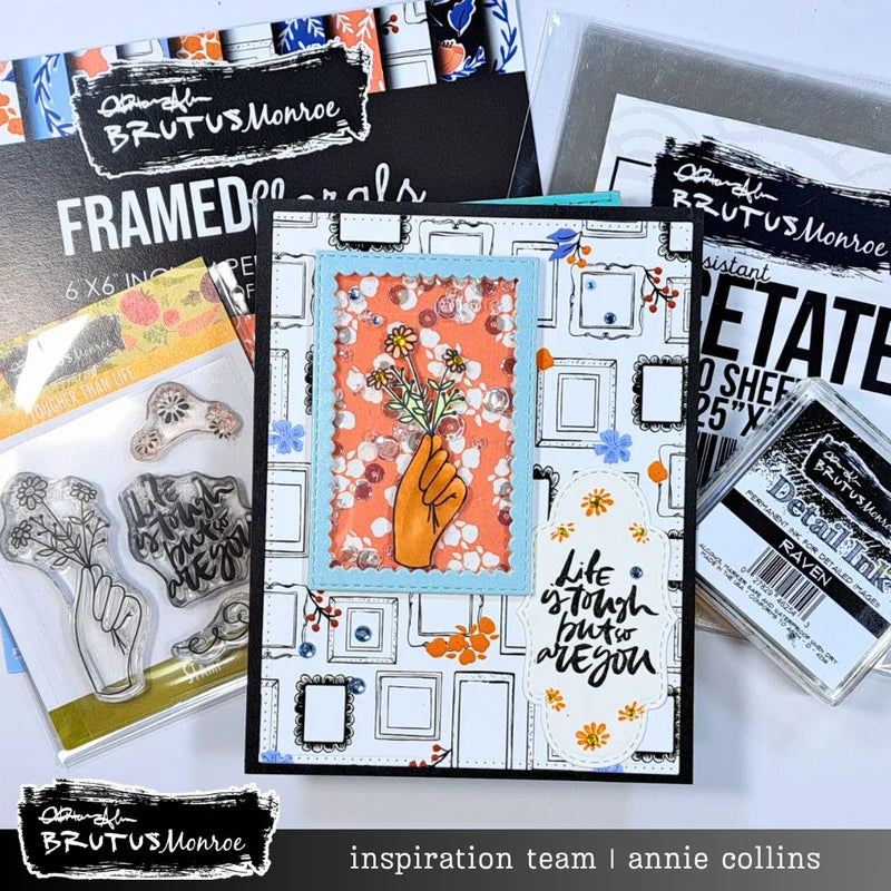 Brutus Monroe - Rooted In Kindness Collection - 6 x 6 Paper Pack - Framed Florals