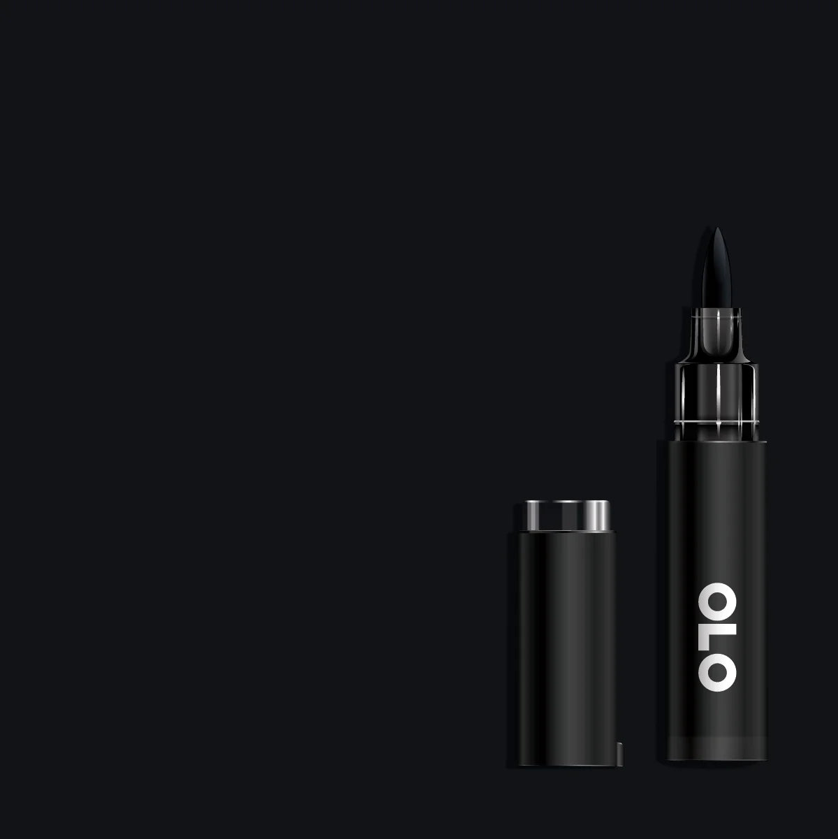 OLO MARKER - Brush - BK - Blue Black