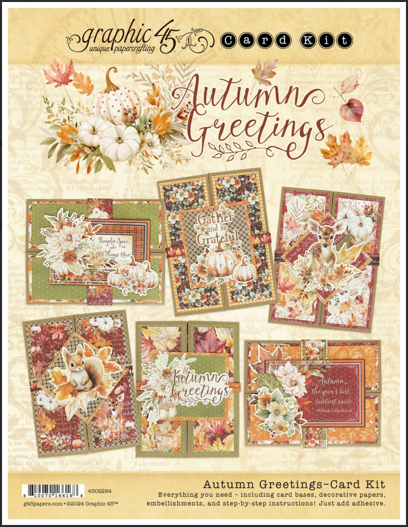 Graphic 45 - Autumn Greeting Collection - Card Kit