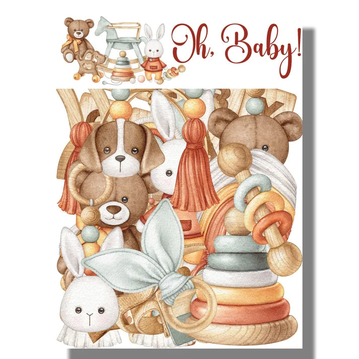 SSC Designs - Oh, Baby! Collection - 12 x 12 Scrapbook Paper And Embellishment Kit