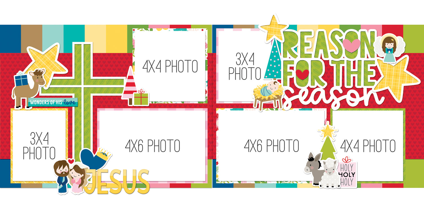 Bella Blvd - Let Us Adore Him Collection - 12 x 12 Page Kit