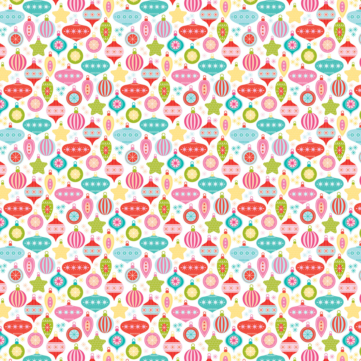 Bella Blvd - Merry Mingle Collection - 12 x 12 Double Sided Cardstock - Ornament Exchange