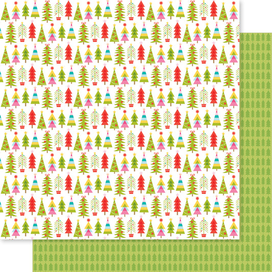 Bella Blvd - Merry Mingle Collection - 12 x 12 Double Sided Cardstock - Let's Decorate