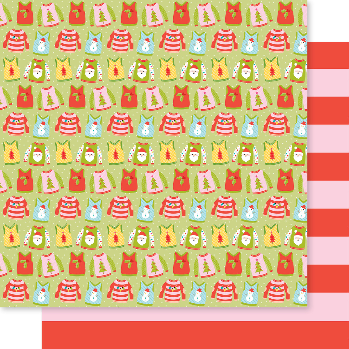 Bella Blvd - Merry Mingle Collection - 12 x 12 Double Sided Cardstock - Let's Get Ugly