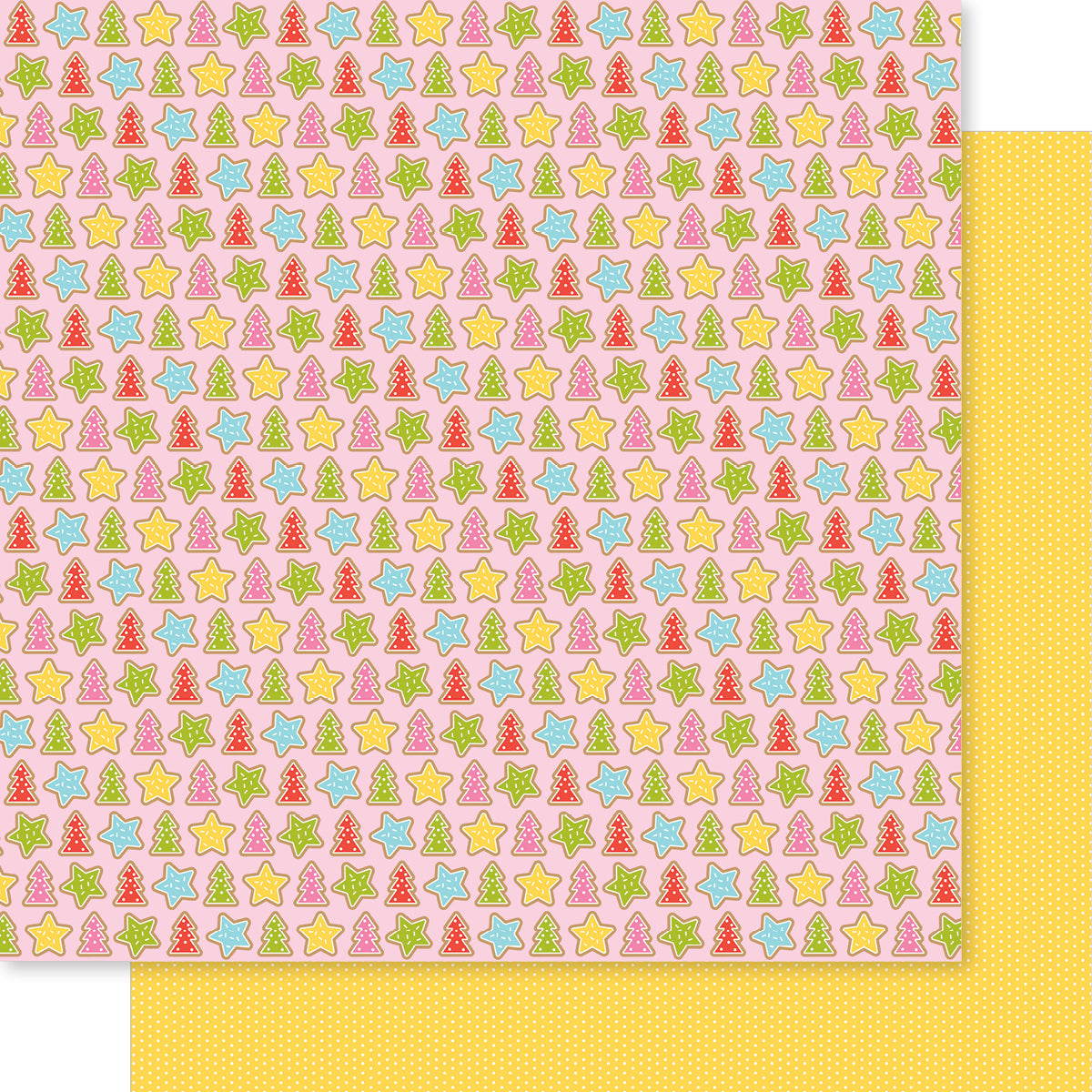 Bella Blvd - Merry Mingle Collection - 12 x 12 Double Sided Cardstock - Cookie Exchange