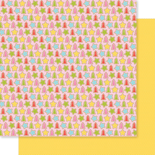 Bella Blvd - Merry Mingle Collection - 12 x 12 Double Sided Cardstock - Cookie Exchange