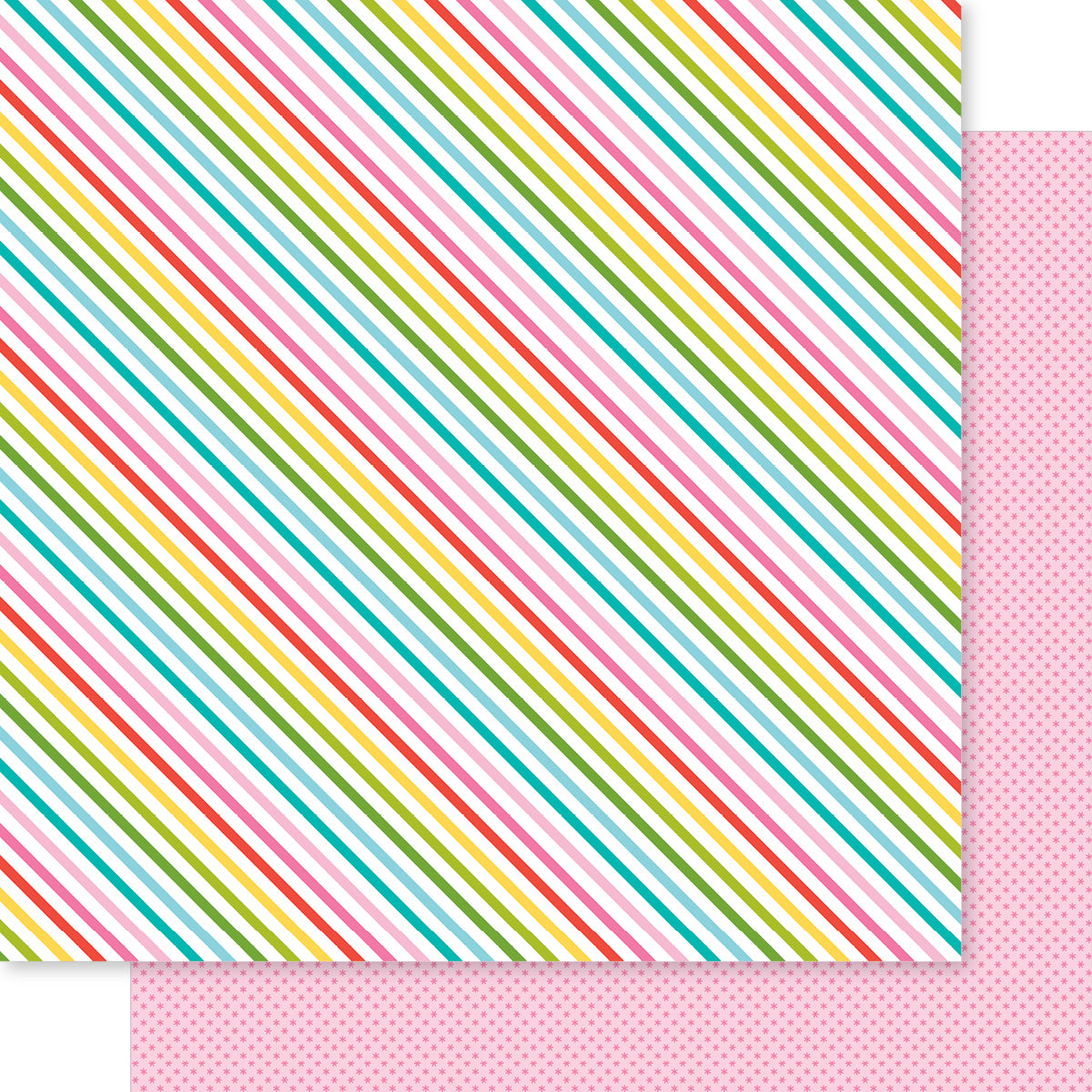 Bella Blvd - Merry Mingle Collection - 12 x 12 Double Sided Cardstock - Colorful Christmas