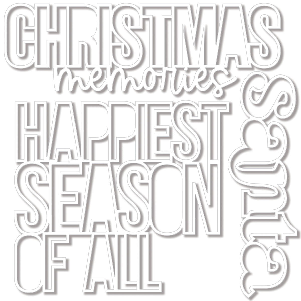 Bella Blvd - Merry Mingle Collection - Cut Outs - Happiest Season Of All