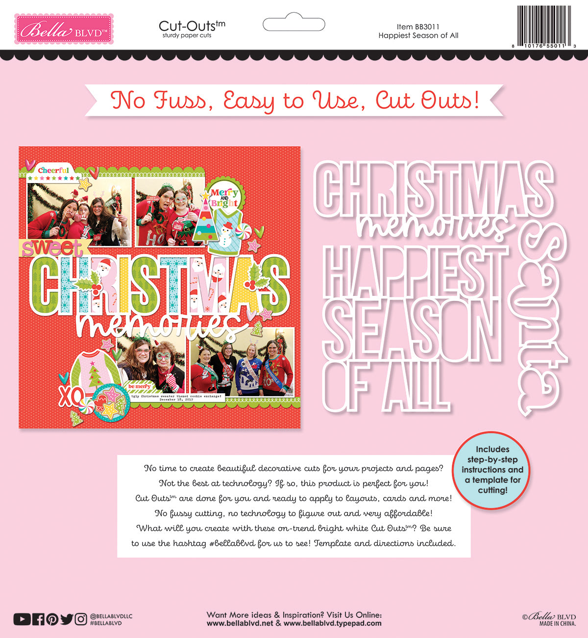 Bella Blvd - Merry Mingle Collection - Cut Outs - Happiest Season Of All