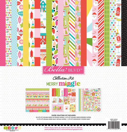 Bella Blvd - Merry Mingle Collection - 12 x 12 Collection Kit