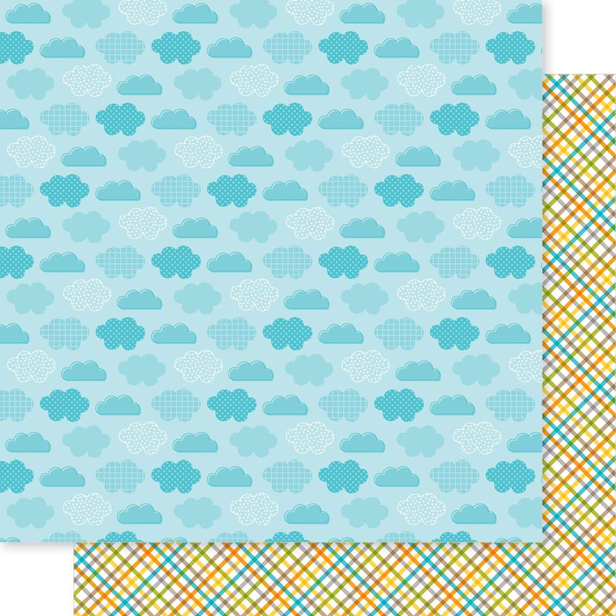 Bella Blvd - Zoo Day Collection - 12 x 12 Double Sided Cardstock - Sky High