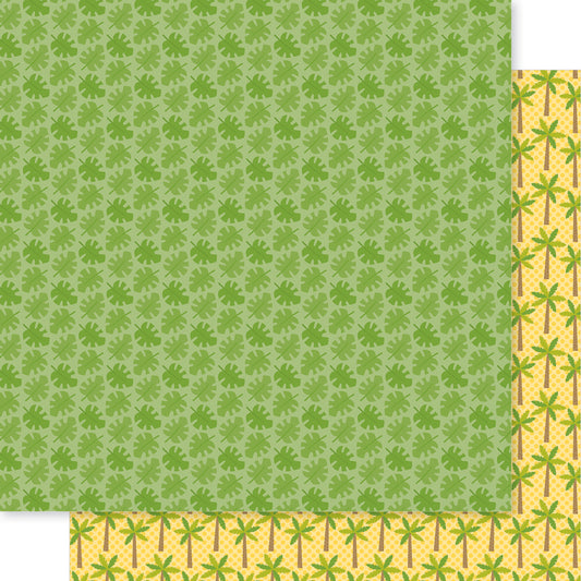 Bella Blvd - Zoo Day Collection - 12 x 12 Double Sided Cardstock - Leafy Lookout