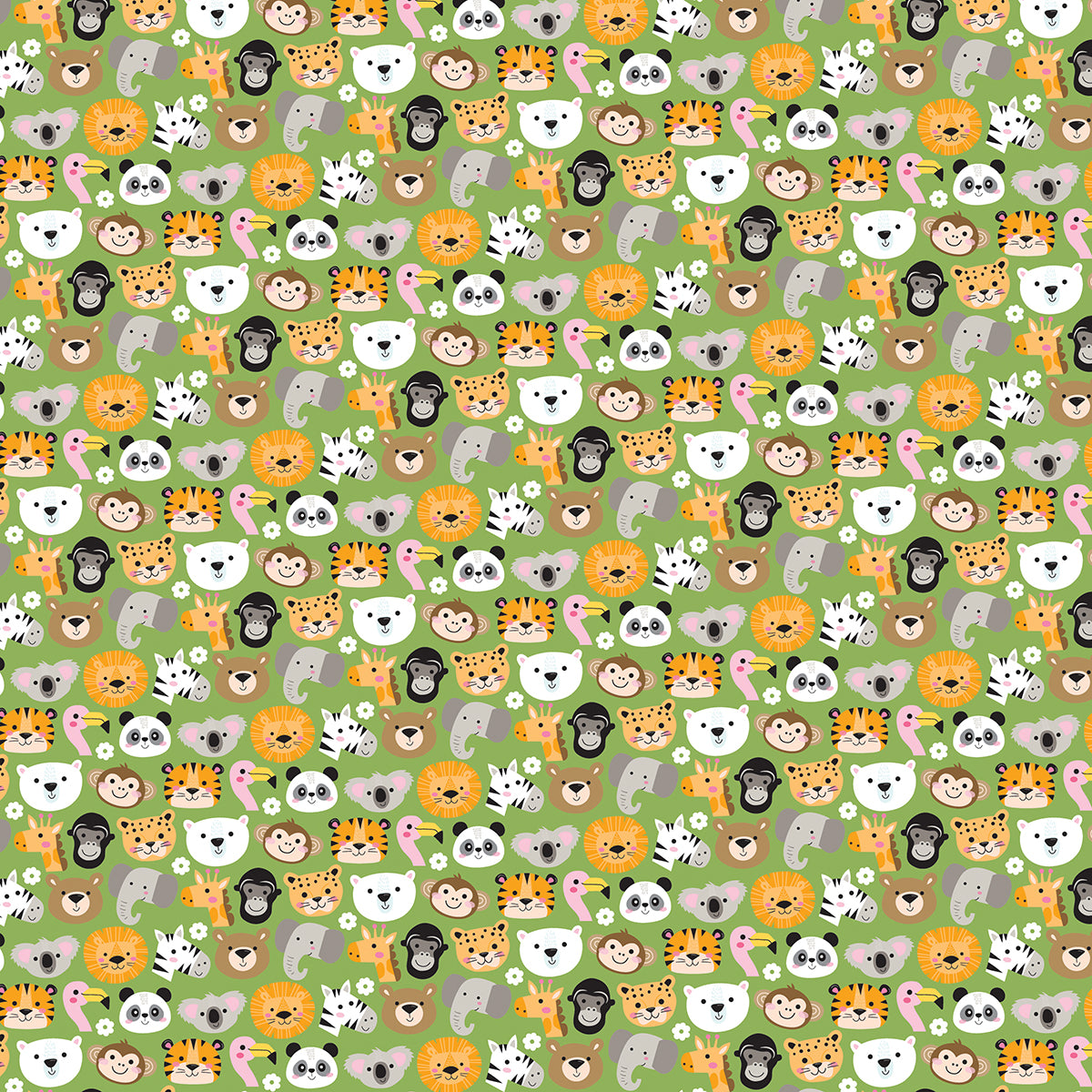 Bella Blvd - Zoo Day Collection - 12 x 12 Double Sided Cardstock - Peek-A-Zoo