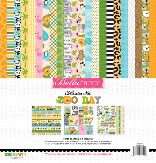 Bella Blvd - Zoo Day Collection - 12 x 12 Collection Kit