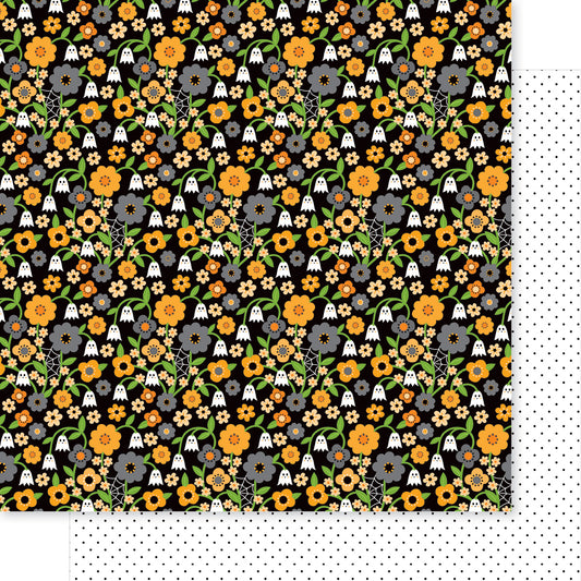 Bella Blvd - Boo To You Collection - 12 x 12 Double-Sided Paper - Ghostly Garden