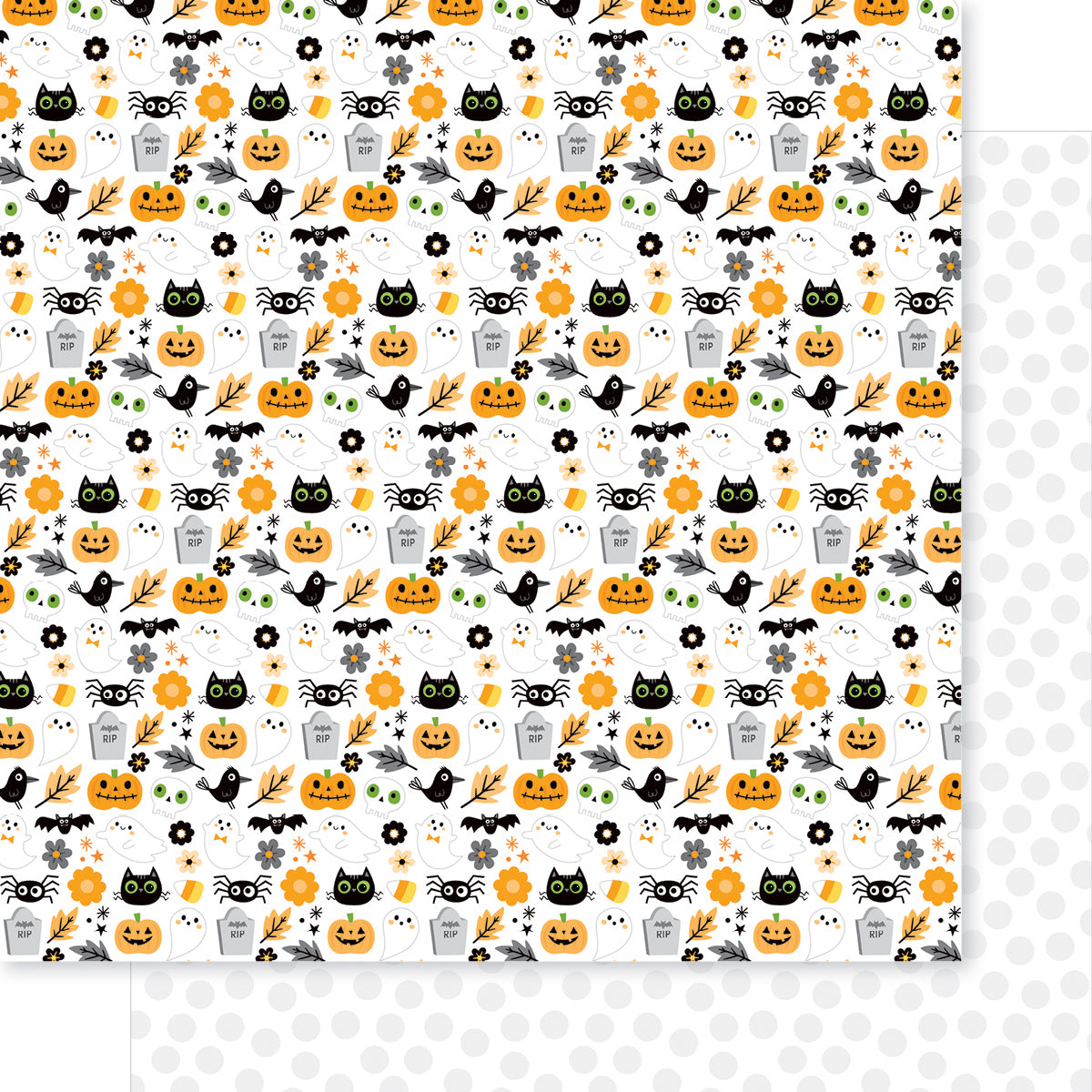 Bella Blvd - Boo To You Collection - 12 x 12 Double-Sided Paper - All The Boos