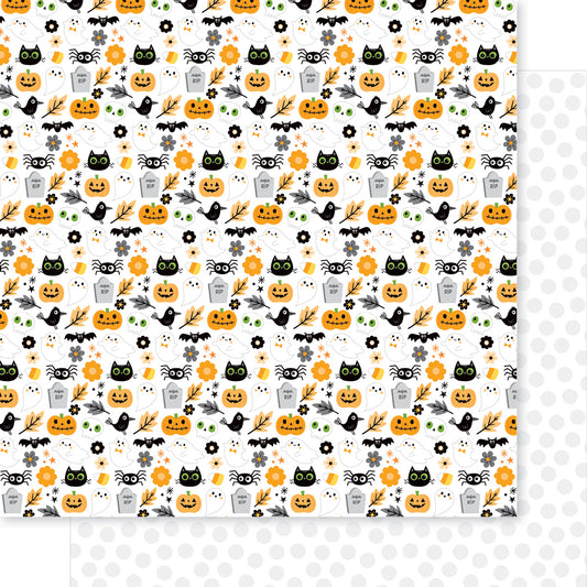 Bella Blvd - Boo To You Collection - 12 x 12 Double-Sided Paper - All The Boos
