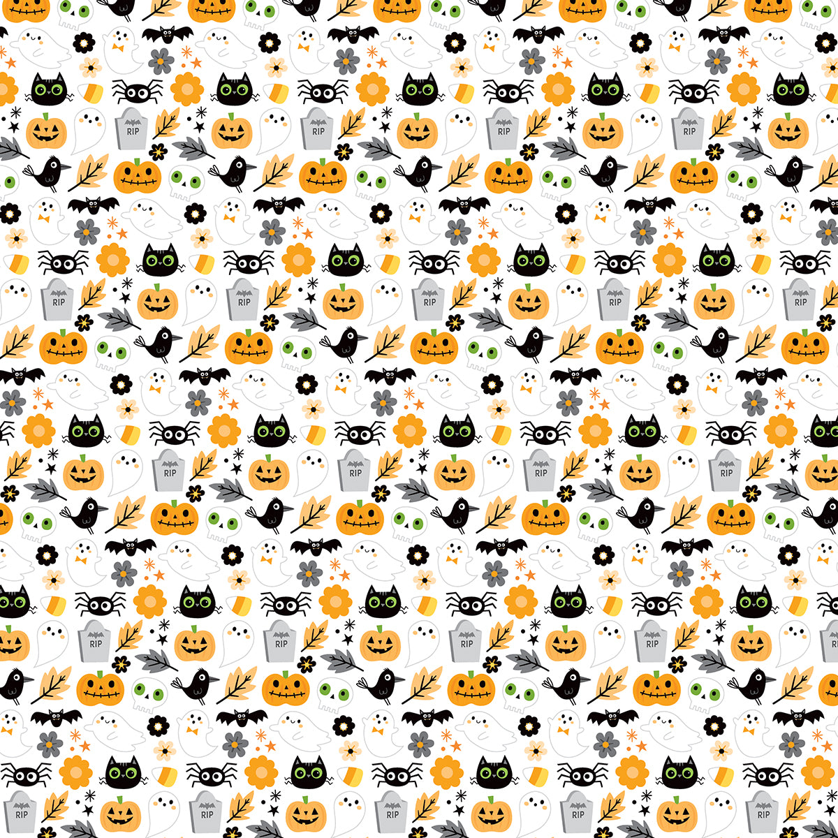 Bella Blvd - Boo To You Collection - 12 x 12 Double-Sided Paper - All The Boos