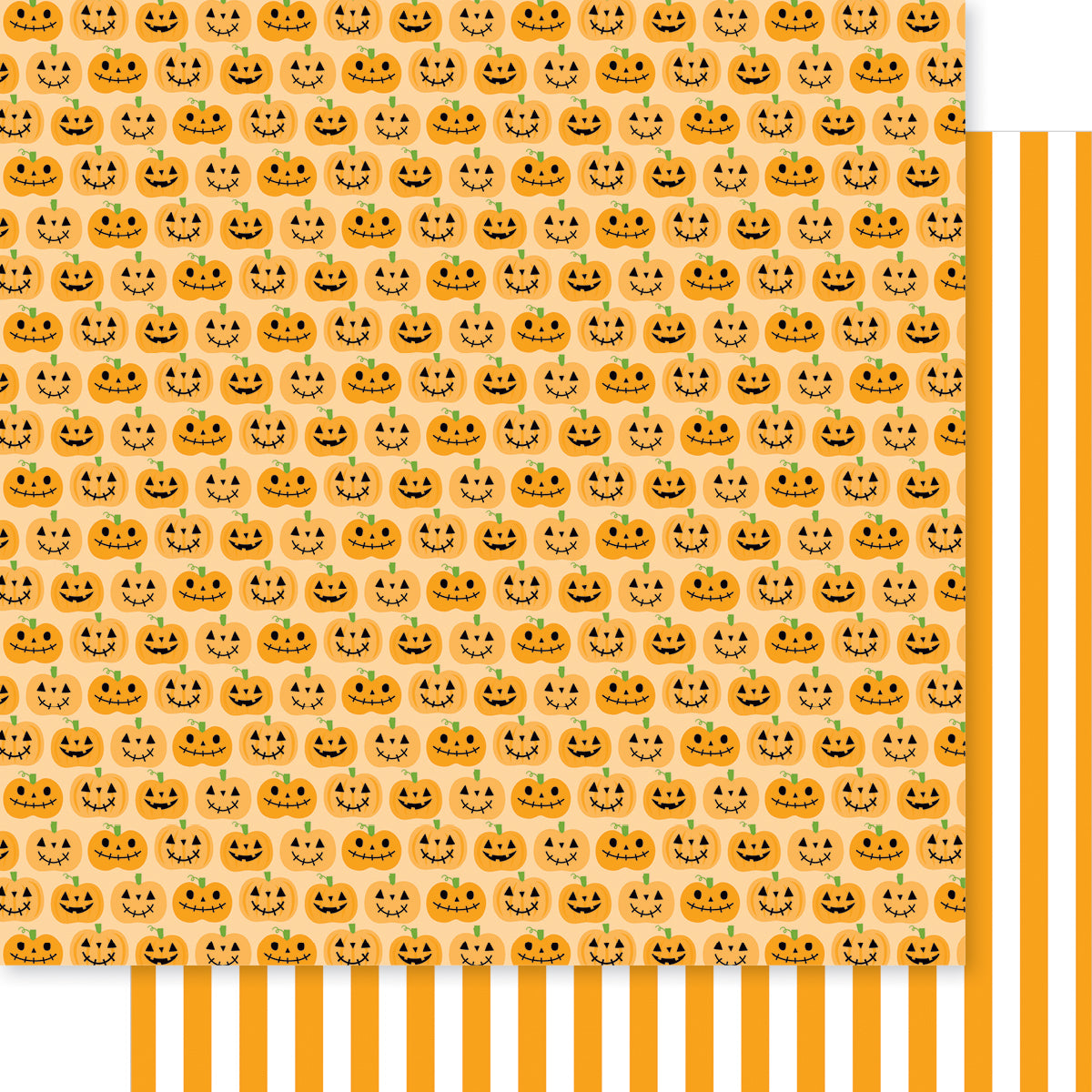 Bella Blvd - Boo To You Collection - 12 x 12 Double-Sided Paper - Happy Jacks